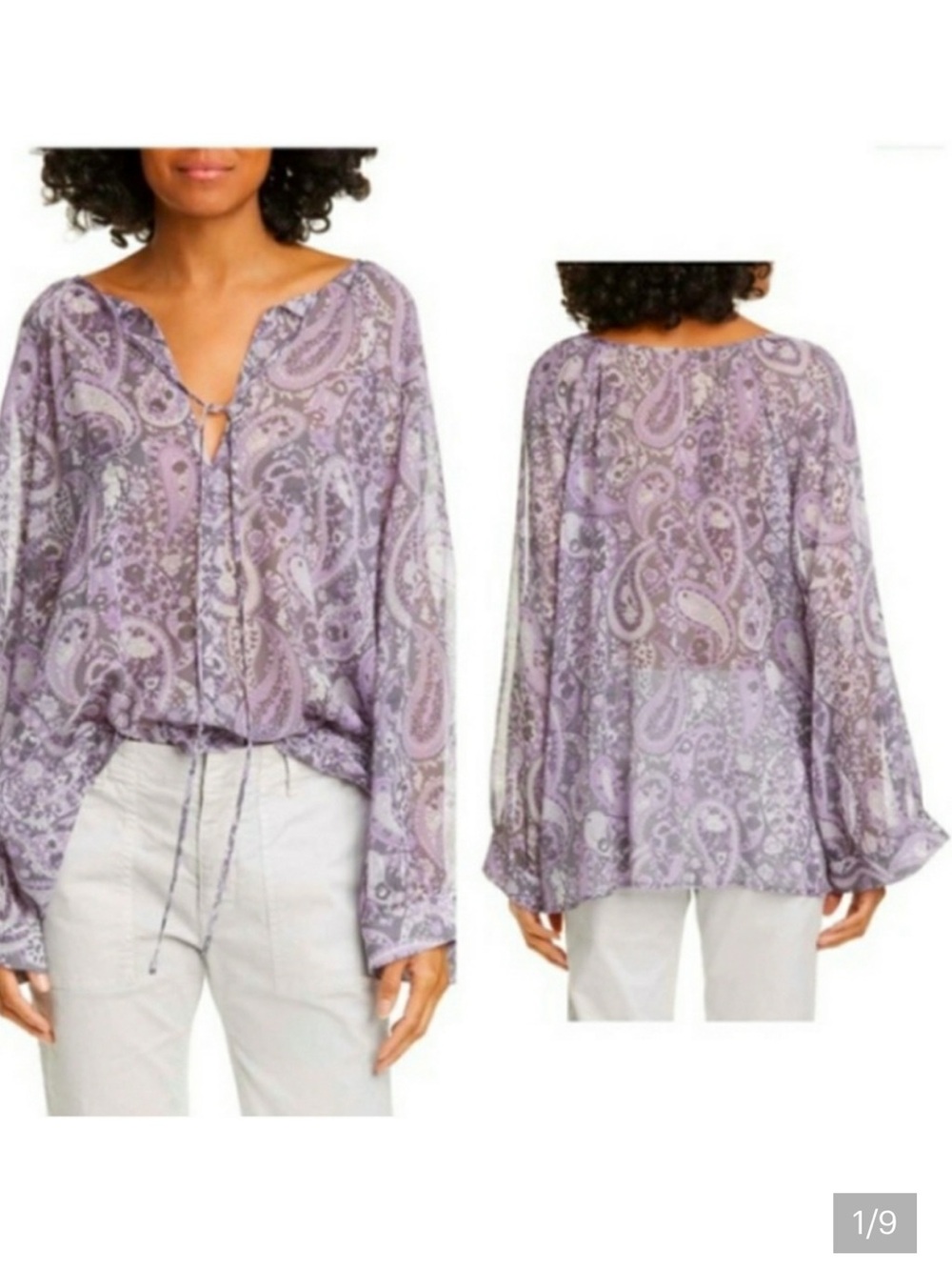 Nili Lotan Acadia Paisley Silk
Blouse
